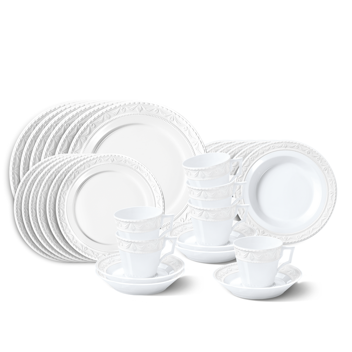 Juego de vajilla BLANC NOUVEAU, 30 piezas.