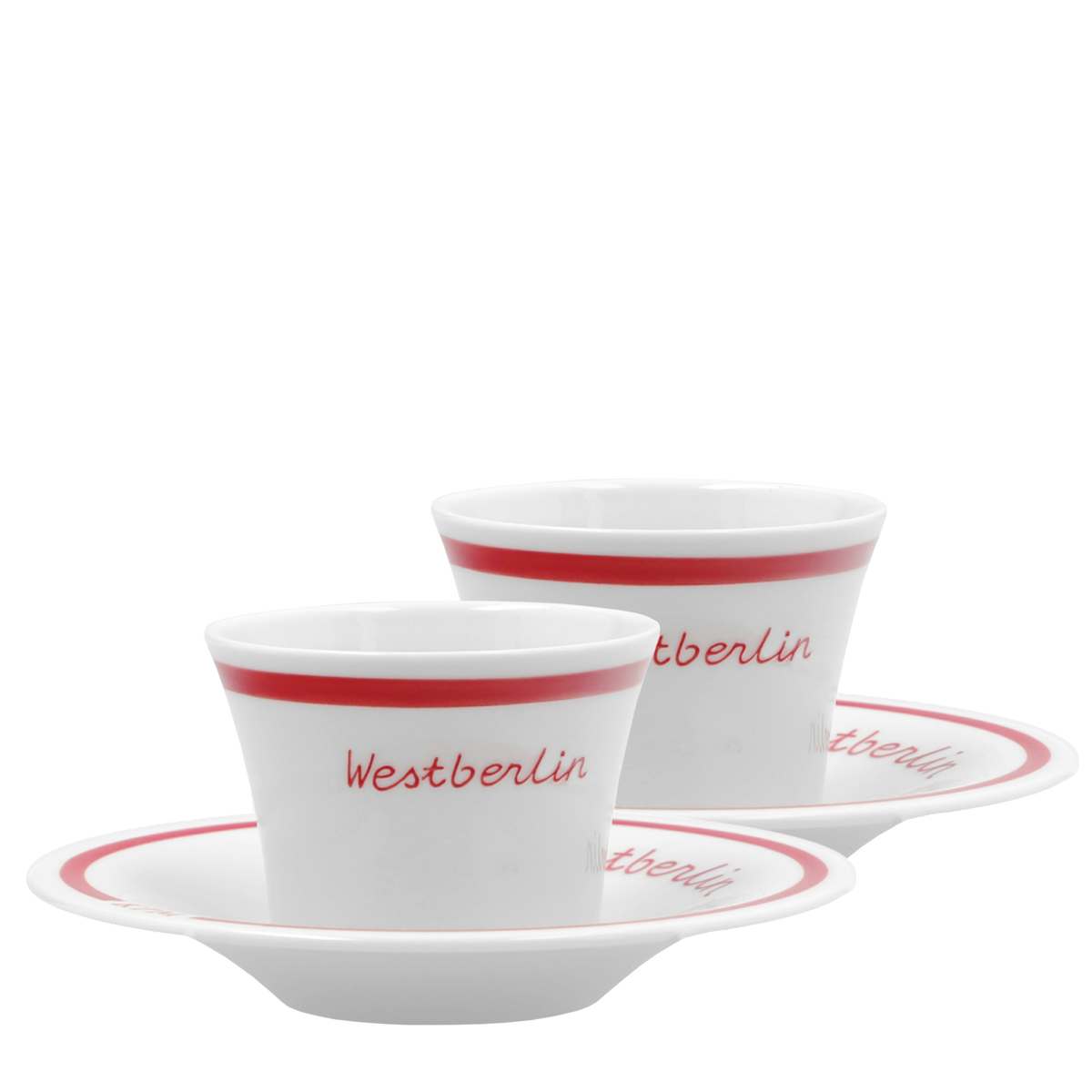 BERLIN Set de dos tazas de café espresso, Edición Westberlin