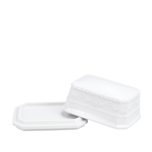 Mantequera BLANC NOUVEAU, pequeña, con tapa